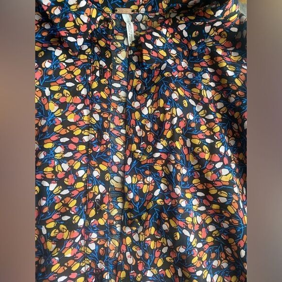 Free People Women’s Print Floral Boho Maxi Dress Multicolored Sz XS Long Sleeve - Picture 6 of 12